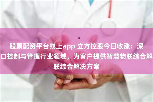 股票配资平台线上app 立方控股今日收涨：深耕出入口控制与管理行业领域，为客户提供智慧物联综合解决方案