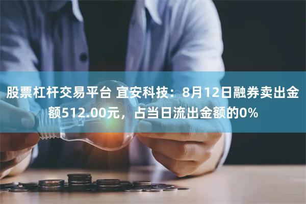 股票杠杆交易平台 宜安科技：8月12日融券卖出金额512.00元，占当日流出金额的0%