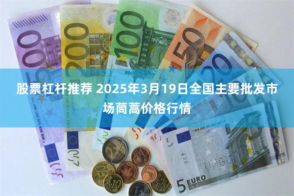 股票杠杆推荐 2025年3月19日全国主要批发市场茼蒿价格行情